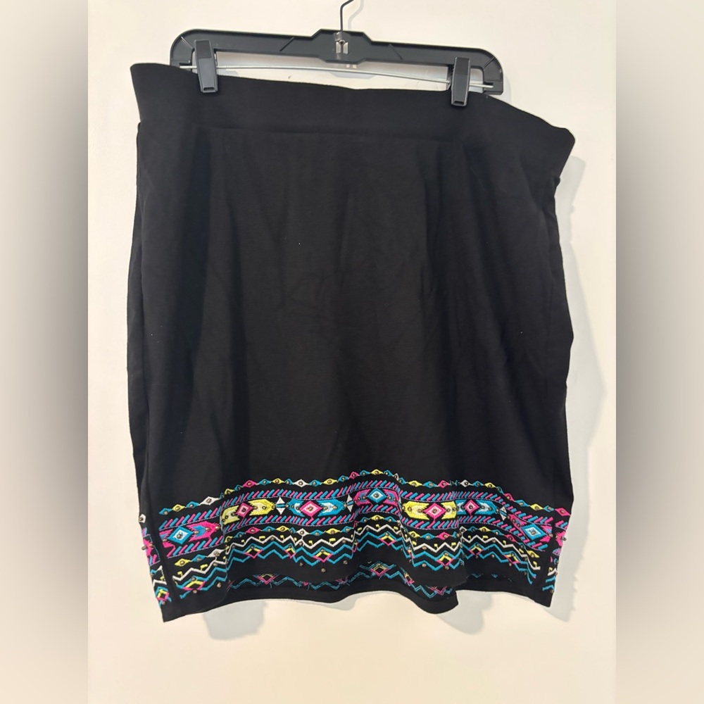 Torrid Black and Blue Mini Bubble Skirt